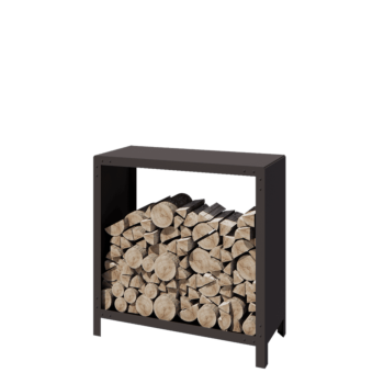 Stalen houtopslag - Indiana - 100 x 40 x 100 cm - RAL7016 mat (antraciet grijs)