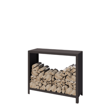 Stalen houtopslag - Indiana - 120 x 40 x 100 cm - RAL7016 mat (antraciet grijs)