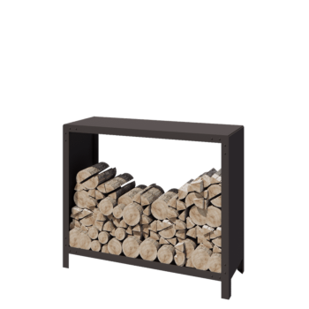 Stalen houtopslag - Indiana - 120 x 40 x 100 cm - RAL7016 mat (antraciet grijs)