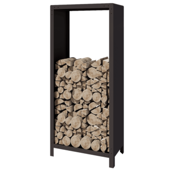 Stalen houtopslag - Indiana - 80 x 40 x 180 cm - RAL7016 mat (antraciet grijs)