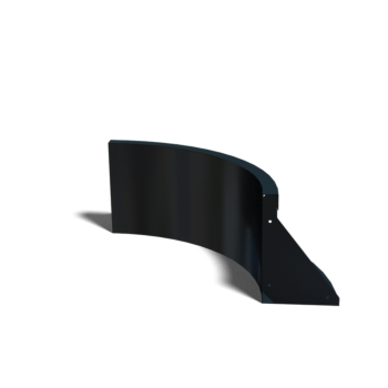 Gepoedercoat staal keerwand binnenbocht 50 x 50 cm (hoogte 30 cm)