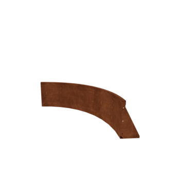 Cortenstaal keerwand - Binnenbocht - 100 x 100 x 40 cm