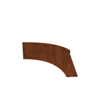 Cortenstaal keerwand - Binnenbocht - 100 x 100 x 50 cm