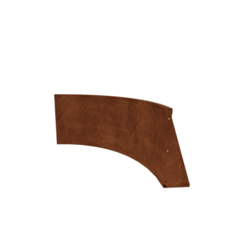 Cortenstaal keerwand - Binnenbocht - 100 x 100 x 60 cm