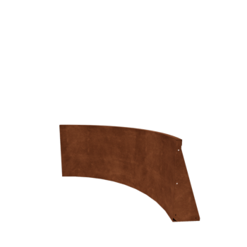 Cortenstaal keerwand - Binnenbocht - 100 x 100 x 60 cm