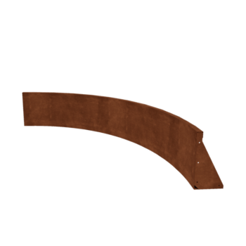 Cortenstaal keerwand - Binnenbocht - 150 x 150 x 40 cm
