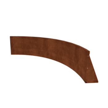 Cortenstaal keerwand - Binnenbocht - 150 x 150 x 50 cm
