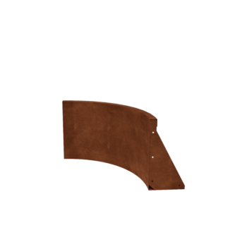 Cortenstaal keerwand - Binnenbocht - 50 x 50 x 40 cm