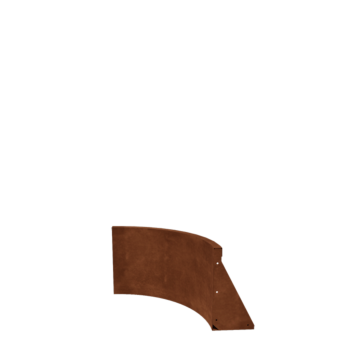 Cortenstaal keerwand - Binnenbocht - 50 x 50 x 40 cm