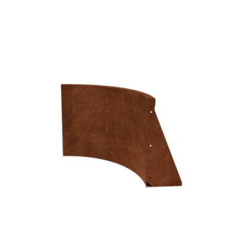 Cortenstaal keerwand - Binnenbocht - 50 x 50 x 50 cm