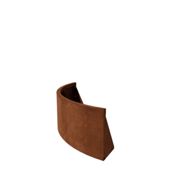 Cortenstaal keerwand - Buitenbocht - 100 x 100 x 40 cm