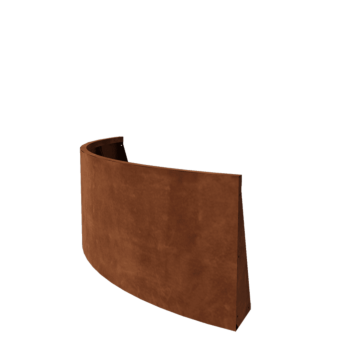 Cortenstaal keerwand - Buitenbocht - 150 x 150 x 60 cm