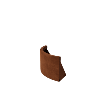 Cortenstaal keerwand - Buitenbocht - 50 x 50 x 30 cm