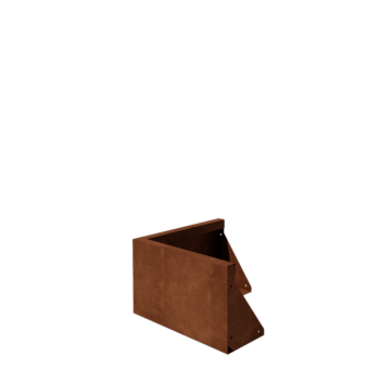 Cortenstaal keerwand - Buitenhoek - 50 x 50 x 30 cm