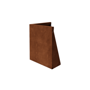 Cortenstaal keerwand - Buitenhoek - 50 x 50 x 60 cm