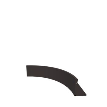 Stalen keerwand - Binnenbocht - 100 x 100 x 30 cm - RAL7016 mat (antraciet grijs)