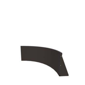 Stalen keerwand - Binnenbocht - 100 x 100 x 50 cm - RAL7016 mat (antraciet grijs)