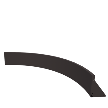 Stalen keerwand - Binnenbocht - 150 x 150 x 30 cm - Andere RAL kleur