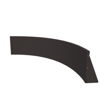 Stalen keerwand - Binnenbocht - 150 x 150 x 50 cm - RAL7016 mat (antraciet grijs)