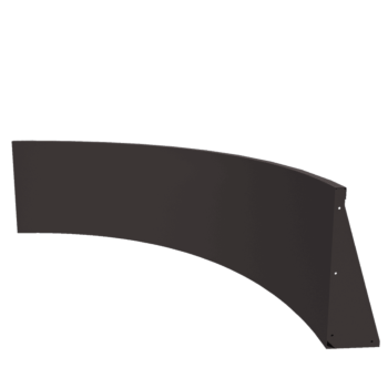 Stalen keerwand - Binnenbocht - 150 x 150 x 60 cm - Andere RAL kleur