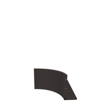 Stalen keerwand - Binnenbocht - 50 x 50 x 40 cm - RAL7016 mat (antraciet grijs)