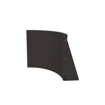 Stalen keerwand - Binnenbocht - 50 x 50 x 60 cm - RAL7016 mat (antraciet grijs)
