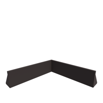 Stalen keerwand - Binnenhoek - 100 x 100 x 30 cm - Andere RAL kleur