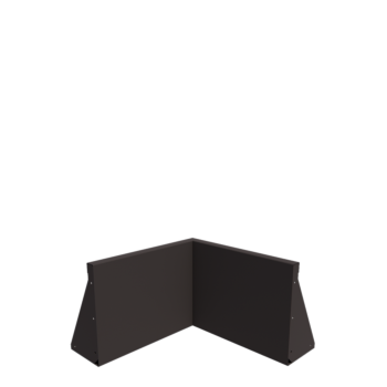 Stalen keerwand - Binnenhoek - 50 x 50 x 40 cm - Andere RAL kleur