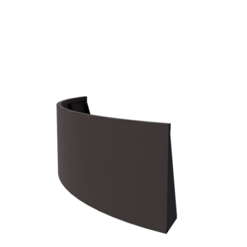 Stalen keerwand - Buitenbocht - 150 x 150 x 60 cm - Andere RAL kleur