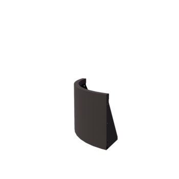 Stalen keerwand - Buitenbocht - 50 x 50 x 40 cm - Andere RAL kleur