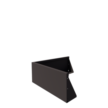 Stalen keerwand - Buitenhoek - 100 x 100 x 40 cm - Andere RAL kleur