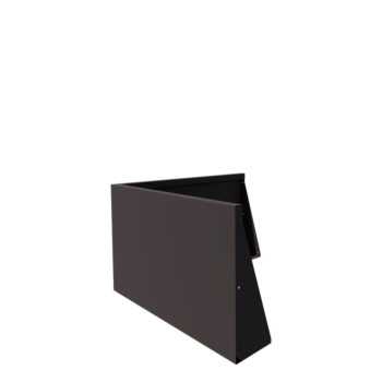 Stalen keerwand - Buitenhoek - 100 x 100 x 60 cm - Andere RAL kleur