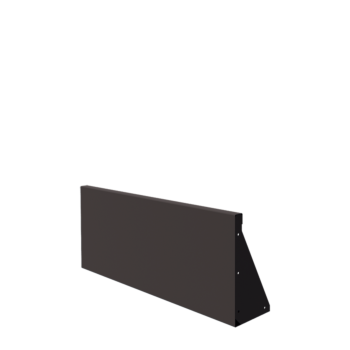 Stalen keerwand - Recht - 100 x 40 cm - Andere RAL kleur