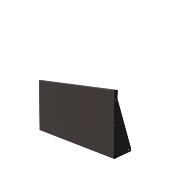 Stalen keerwand - Recht - 100 x 50 cm - RAL7016 mat (antraciet grijs)