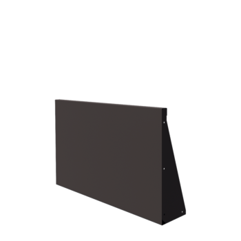 Stalen keerwand - Recht - 100 x 60 cm - RAL7016 mat (antraciet grijs)