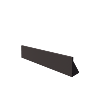Stalen keerwand - Recht - 150 x 30 cm - RAL7016 mat (antraciet grijs)