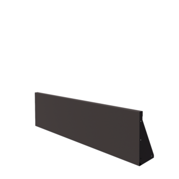 Stalen keerwand - Recht - 150 x 40 cm - RAL7016 mat (antraciet grijs)