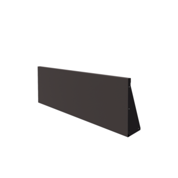 Stalen keerwand - Recht - 150 x 50 cm - RAL7016 mat (antraciet grijs)