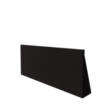 Stalen keerwand - Recht - 150 x 60 cm - RAL9005 mat (zwart)