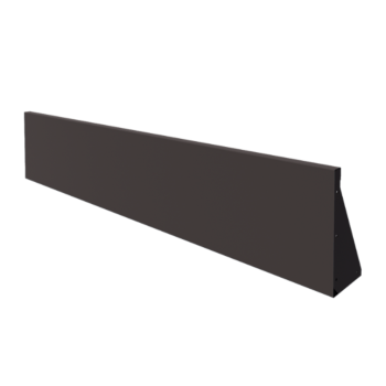 Stalen keerwand - Recht - 200 x 40 cm - RAL7016 mat (antraciet grijs)