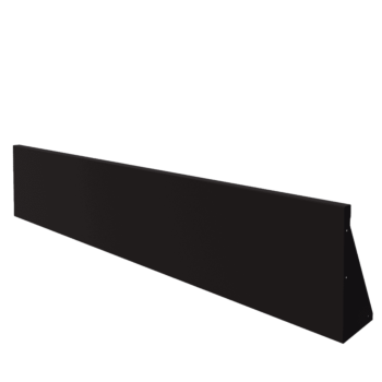 Stalen keerwand - Recht - 200 x 40 cm - RAL9005 mat (zwart)