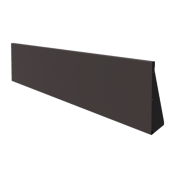 Stalen keerwand - Recht - 200 x 50 cm - RAL7016 mat (antraciet grijs)