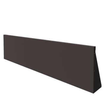 Stalen keerwand - Recht - 200 x 50 cm - RAL7016 mat (antraciet grijs)