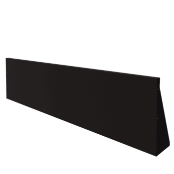 Stalen keerwand - Recht - 200 x 50 cm - RAL9005 mat (zwart)