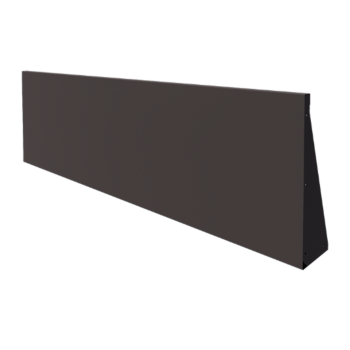 Stalen keerwand - Recht - 200 x 60 cm - RAL7016 mat (antraciet grijs)