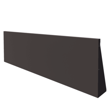 Stalen keerwand - Recht - 200 x 60 cm - RAL7016 mat (antraciet grijs)
