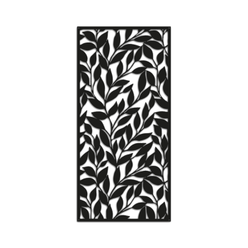 Metalen wanddecoratie Bladeren