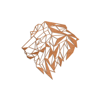 Cortenstaal wanddecoratie - Leeuw 2.0 Small - 50,8 x 50 cm