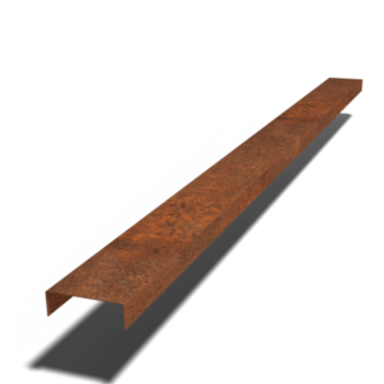 Cortenstaal overzetprofiel 5 x 15 x 5 cm (lengte 240 cm)