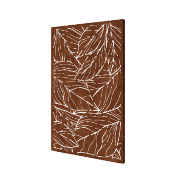 Cortenstaal paneel - Bladeren 1 - 120 x 6 x 190 cm